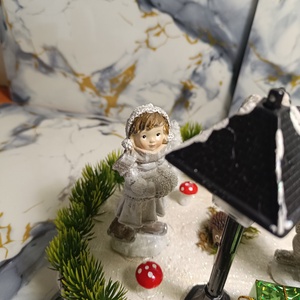 Korcsolyázós asztaldísz - karácsony - adventi díszek - adventi asztaldísz - Meska.hu