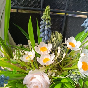 Tavaszi ajtókopogtató - otthon & életmód - dekoráció - ajtó- és ablak dekoráció - ajtódísz & kopogtató - Meska.hu