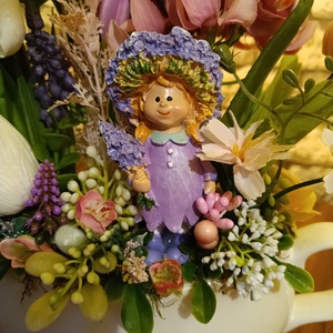 Levendulás kislány - otthon & életmód - dekoráció - asztal és polc dekoráció - asztaldísz - Meska.hu