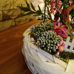 Hintázó nyuszi - otthon & életmód - dekoráció - asztal és polc dekoráció - asztaldísz - Meska.hu