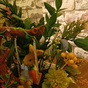 Hintázó nyuszi - otthon & életmód - dekoráció - asztal és polc dekoráció - asztaldísz - Meska.hu