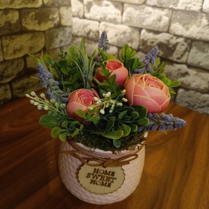 Home sweet tavaszi asztaldísz - Meska.hu