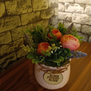 Home sweet tavaszi asztaldísz - otthon & életmód - dekoráció - asztal és polc dekoráció - asztaldísz - Meska.hu