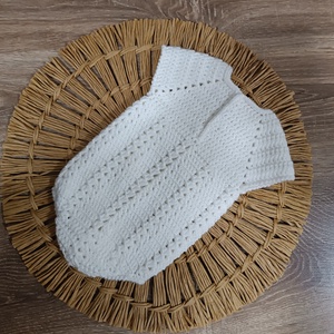 Horgolt kislány body újszülött fotózásra - baba - mama - babafotózás - szett újszülött fotózásra - Meska.hu