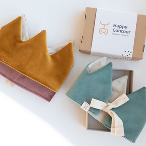 Textil korona - bársony - ruha & divat - jelmez & álarc - álarc - Meska.hu