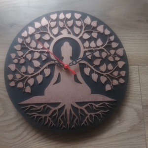 Buddha fali óra  - otthon & életmód - dekoráció - fali és függő dekoráció - falióra & óra - Meska.hu