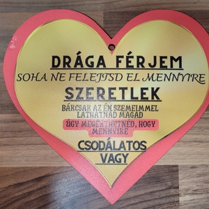Ajándék tábla férjnek, Otthon & Életmód, Dekoráció, Fali és függő dekoráció, Falra akasztható dekor, Mindenmás, MESKA