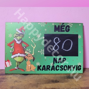 Karácsony váró tábla , Otthon & Életmód, Dekoráció, Kép & Falikép, Táblakép, , MESKA