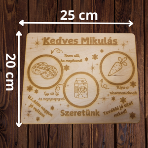Mikulás kínáló tábla , Karácsony, Mikulás, Mikulás ajándékok, Famegmunkálás, MESKA