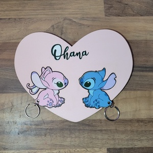Stitch fali kulcstartó  - otthon & életmód - dekoráció - fali és függő dekoráció - fali kulcstartó - Meska.hu