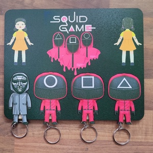 Squid game fali kulcstartó  - otthon & életmód - dekoráció - fali és függő dekoráció - fali kulcstartó - Meska.hu