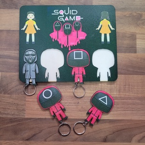 Squid game fali kulcstartó  - otthon & életmód - dekoráció - fali és függő dekoráció - fali kulcstartó - Meska.hu