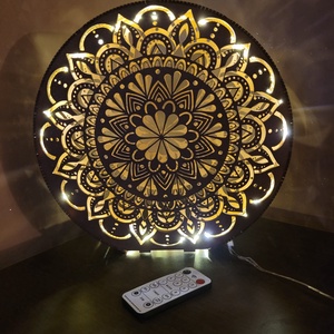 Mandala mintás led lámpa  - otthon & életmód - lámpa - állólámpa - Meska.hu