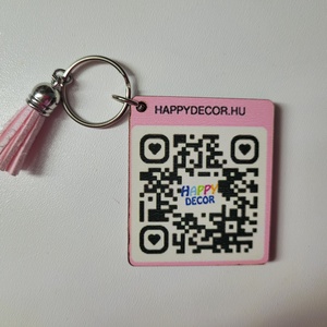Qr kódos kulcstartó , Táska & Tok, Kulcstartó & Táskadísz, Kulcstartó, Famegmunkálás, Mindenmás, MESKA
