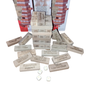 Felnőtt jenga pároknak  - játék & sport - építőjáték - Meska.hu