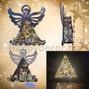 Angyalos led dekor lámpa  - Meska.hu