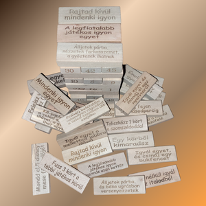 Részeges jenga a legjobb bulikhoz  - játék & sport - táblajáték és kártyajáték - társasjátékok - dobókocka - Meska.hu