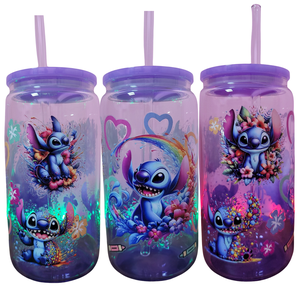 Stitch üvegpohár , Otthon & Életmód, Konyhafelszerelés, tálalás, Tálalás, Pohár, Mindenmás, MESKA