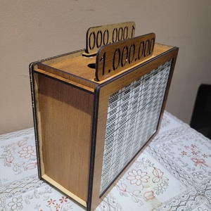 1 millió Ft megtakarítási persely  - otthon & életmód - dekoráció - asztal és polc dekoráció - persely - Meska.hu