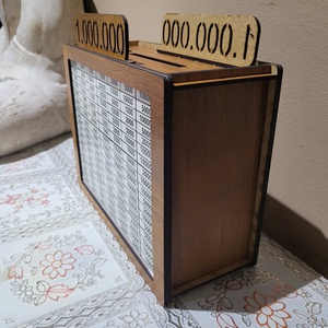 1 millió Ft megtakarítási persely  - otthon & életmód - dekoráció - asztal és polc dekoráció - persely - Meska.hu