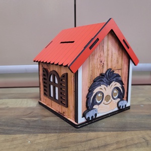 Lajháros fa persely  - otthon & életmód - dekoráció - asztal és polc dekoráció - persely - Meska.hu