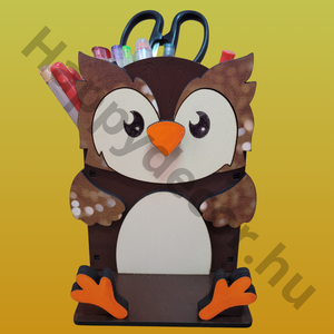 Állatkás Asztali Rendező bagoly 3 az 1-ben - otthon & életmód - papír, írószer - ceruza & toll - Meska.hu