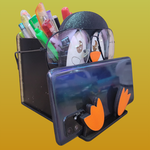 Pingvines Asztali Rendező 3 az 1-ben, Otthon & Életmód, Papír, írószer, Ceruza & Toll, Famegmunkálás, Mindenmás, MESKA