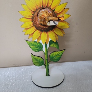 Fa virág csokival a közepén  - otthon & életmód - vallás - temetkezési tárgy - sírcsokor, virág dekoráció - Meska.hu