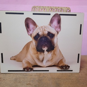 1 milliós Ft-os persely francia bulldog háttérrel  - otthon & életmód - dekoráció - asztal és polc dekoráció - persely - Meska.hu