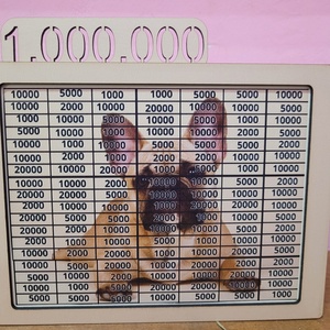 1 milliós Ft-os persely francia bulldog háttérrel  - otthon & életmód - dekoráció - asztal és polc dekoráció - persely - Meska.hu