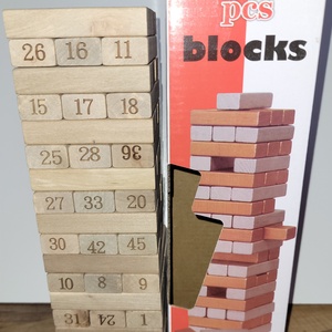 Jenga egyedi felirattal  - Meska.hu