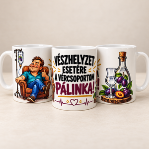  Vicces bögre pálinkás   - Meska.hu