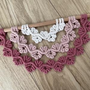 Leaf half mandala (kicsi), Otthon & Életmód, Dekoráció, Fali és függő dekoráció, Falra akasztható dekor, Csomózás, MESKA