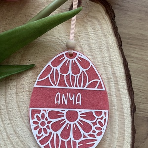 Névre szóló húsvéti tojás (puncs), Otthon & Életmód, Dekoráció, Fali és függő dekoráció, Falra akasztható dekor, Mindenmás, MESKA