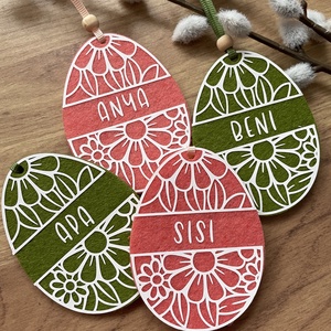 Névre szóló húsvéti tojás (puncs) - otthon & életmód - dekoráció - fali és függő dekoráció - falra akasztható dekor - Meska.hu