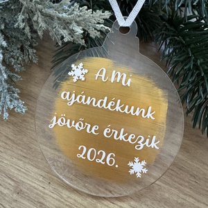 Baba bejelentő karácsonyfadísz, Karácsony, Karácsonyi lakásdekoráció, Karácsonyfadíszek, Mindenmás, MESKA