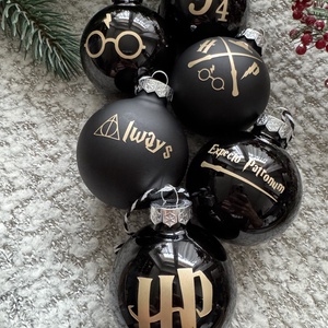 Harry Potter karácsonyfadísz (fekete) - karácsony - karácsonyi lakásdekoráció - karácsonyfadíszek - Meska.hu