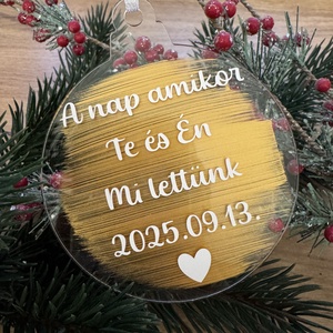 Első karácsonyunk dísz - karácsony - karácsonyi lakásdekoráció - karácsonyfadíszek - Meska.hu