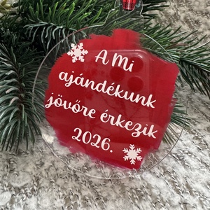 Baba bejelentő karácsonyfadísz - karácsony - karácsonyi lakásdekoráció - karácsonyfadíszek - Meska.hu