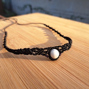 Choker és karkötő szett - ékszer - nyaklánc - gyöngyös nyaklánc - Meska.hu