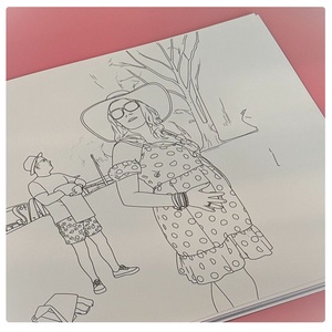 Egyedi családi színező és emlékkönyv  személyes pillanatokból, szeretettel nektek - prémium minőségű, spirálos kivitel - otthon & életmód - papír, írószer - színező - Meska.hu