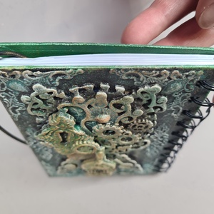 Steampunk stílusú füzet levehető borítóval  - otthon & életmód - papír, írószer - jegyzetfüzet & napló - Meska.hu