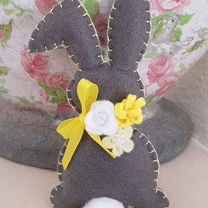 Húsvéti filc Nyuszi, Húsvéti nyuszis dekoráció, Filc nyúl, filc húsvét, Húsvéti nyúl dísz, Húsvéti nyuszis ajándék - otthon & életmód - dekoráció - ajtó- és ablak dekoráció - ajtódísz & kopogtató - Meska.hu