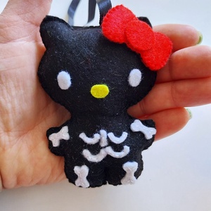 Hello Kitty Halloween függődísz, Hello Kitty dekoráció, cicás halloween - otthon & életmód - dekoráció - halloween - halloweeni dekoráció - Meska.hu