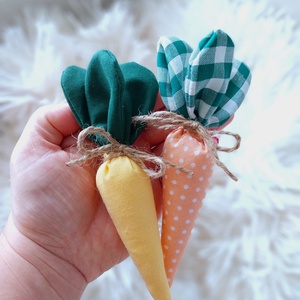Textil sárgarépák, Húsvéti répa nyuszikosárba, Waldorf textil játék - baba - mama - baba játékok - waldorf játékok - Meska.hu