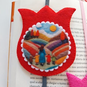 Pedagógusnapi ajándék, filc könyvjelző, Ajándékok óvónőknek/dadusnak - könyv & zene - könyvjelző - Meska.hu