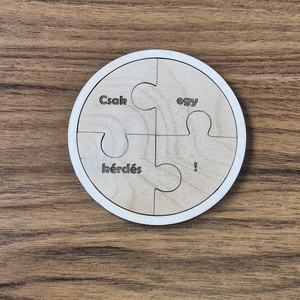 Egyedi fából készült tanúfelkérő puzzle - esküvő - meghívó & kártya - tanú felkérő - Meska.hu