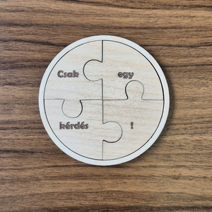 Egyedi fából készült keresztszülő felkérő puzzle - játék & sport - keresztelőajándékok - Meska.hu