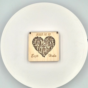 Esküvői gyűrűtartó doboz - esküvő - kiegészítők - gyűrűtartó & gyűrűpárna - Meska.hu