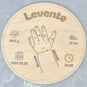 Névre szóló babaköszöntő tábla - játék & sport - babalátogató ajándékcsomag - Meska.hu